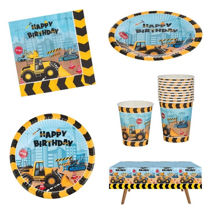 Set Articole Petrecere Copii 51 Piese Model Constructor