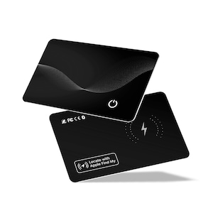 Dispozitiv Anti-Pierdere Fudisenn®, Air Card Tag, Cu o dimensiune de 1.8mm, Memento sonor, pozitionre globl,Urmrire pierdut,Comptibil cu plicti Find My & SmrtTg, Incrcre fr fir, Negru