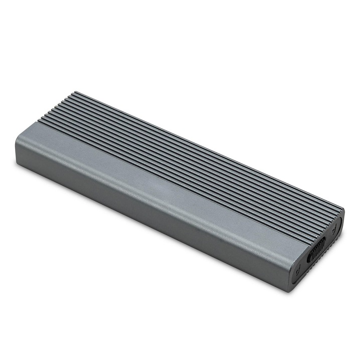 2-в-1 NVME/SATA SSD адаптер, USB-C и USB 3.0, 10 Gbps, 101x32x10mm, тегло 70g