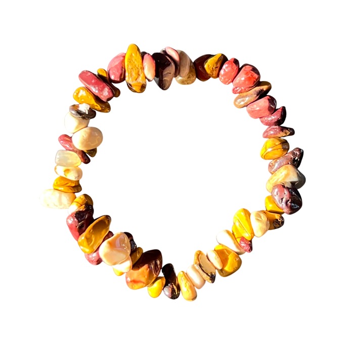 Bratara chipsuri mookait, Druzy, pietre semipretioase