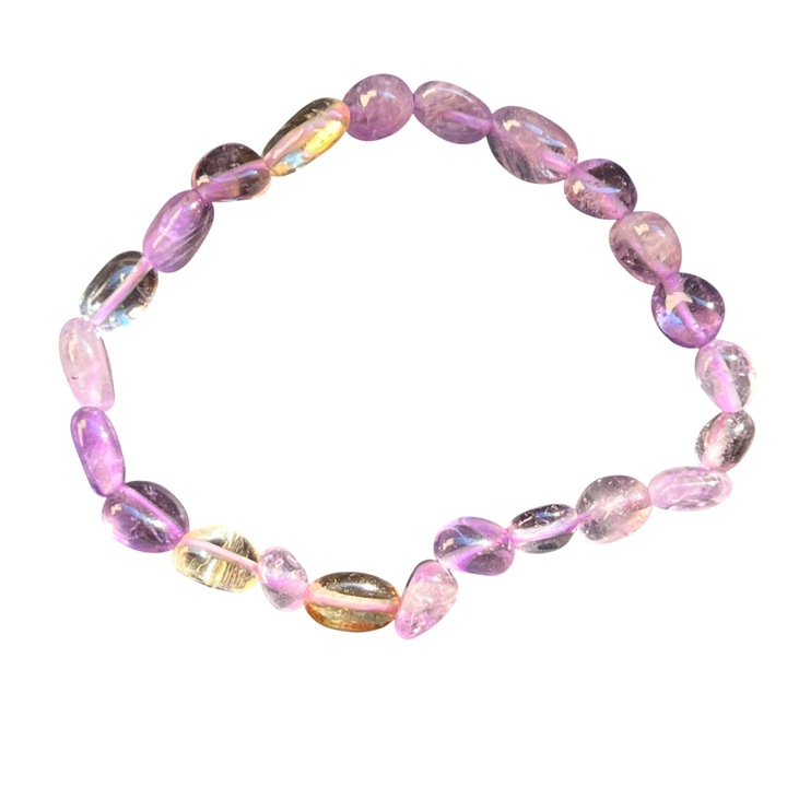 Bratara ametrin 6 * 8 mm, Druzy, pietre semipretioase