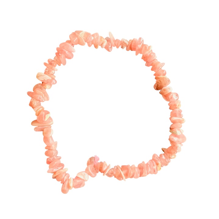 Bratara chipsuri rodocrozit, Druzy, pietre semipretioase