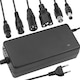 Incarcator multifunctional, AjieQaQ, Compatibil cu Lithium-Ion, Se adapteaza la 6 interfete,42V 2A, 58.8W, Negru