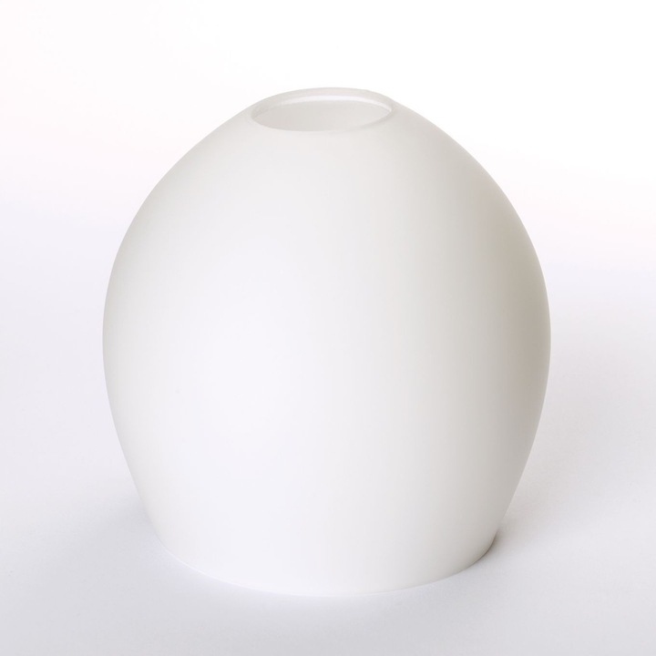 Abajur din Sticla Groasa Opal, Diametrul 95mm, Inaltime 95mm, Finisaj Opal-mat, Orificiu 30mm ORION