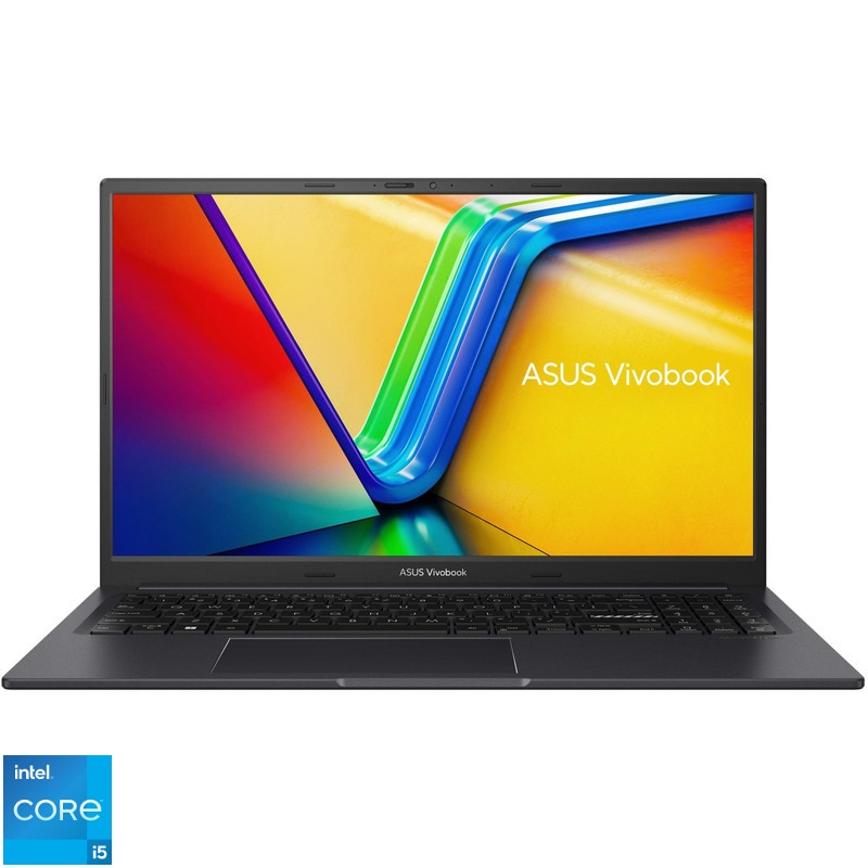 Laptop ASUS 15.6'' Vivobook 15X K3504, FHD, Procesor Intel® Core™ i5-1240P (12M Cache, up to 4.40 GHz), 12 cores, 40GB DDR4, 256GB SSD, Intel Iris Xe, No OS, Indie Black