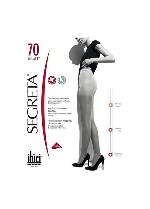 Dresuri SEGRETA 70 DEN, medie, Negru, M