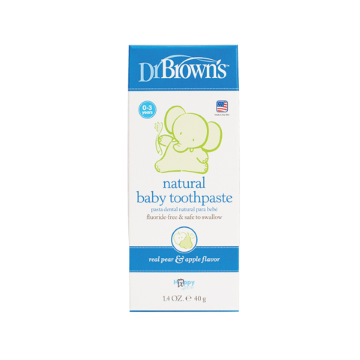 Pasta de dinti Dr. Brown's cu aroma de miere si menta 0-3 ani 40g