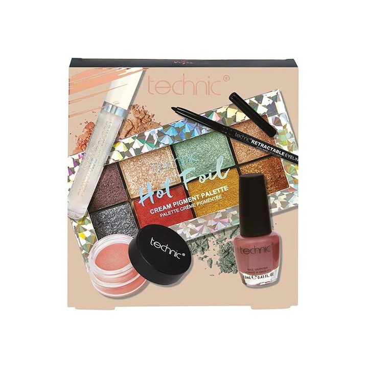 Set trusa machiaj Technic, 5 piese, multicolor