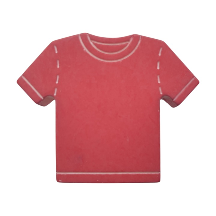 Gyermek nyomógombos szekrény fogantyú, Metafranc, piros póló