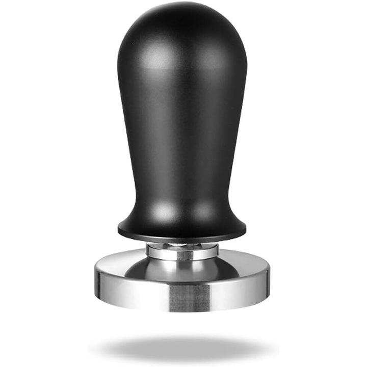 53 мм тампер за кафе от неръждаема стомана с пружина, плоска основа, аксесоари за еспресо