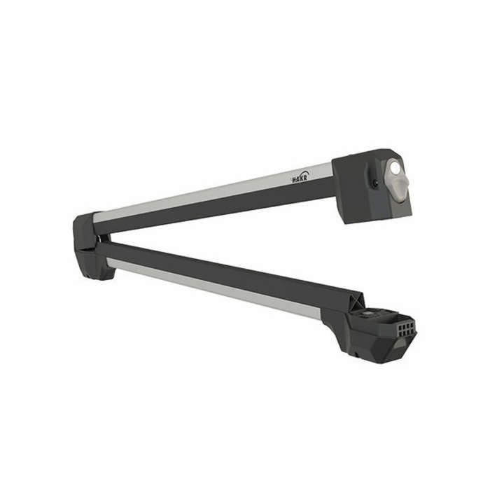 Suport pentru schi si snowboard HAKR, 6 perechi de schiuri, 75cm, Aluminiu, Argintiu