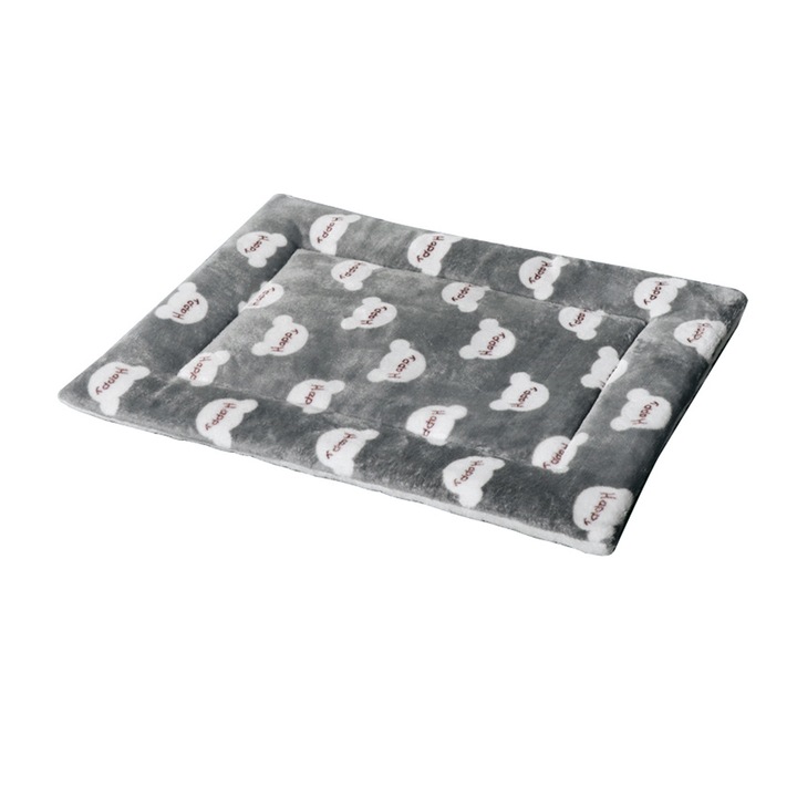 Culcus pentru animale Enforose, material fleece artificial, design antiderapant, 1x pet cushion