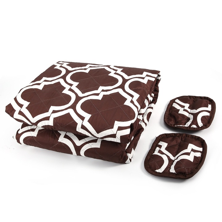 Perna pentru canapea pentru animale, Enforose, poliester pongee, impermeabil, antiderapant, gri, 53x183cm