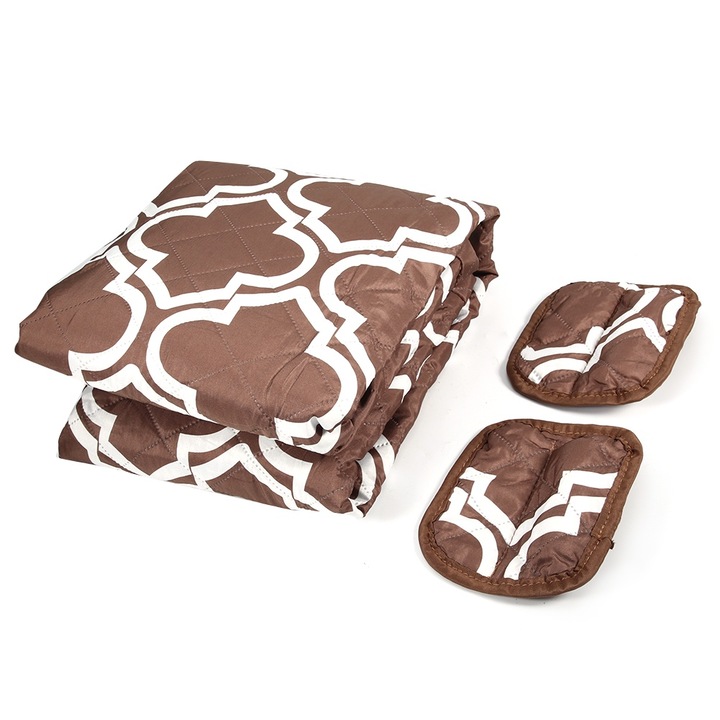 Perna pentru canapea pentru animale, Enforose, poliester pongee, impermeabil, antiderapant, gri, 53x183cm