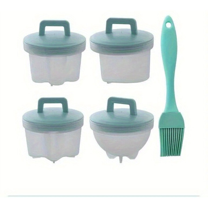 Set 4 forme prajituri, design cartoon, material PC, verde