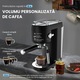 Masina de cafea compacta, functionalitate 3-in-1: cafea macinata/capsule/pachete, abur/spuma de lapte/apa fierbinte, incalzire rapida in 15 secunde, 1400 W