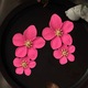 Cercei cu petale, Boho, Rosy Red