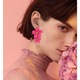 Cercei cu petale, Boho, Rosy Red