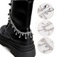 Lant de pantofi pentru pantofi, cu pietre pretioase, Tassel, 2pcs, 28cm