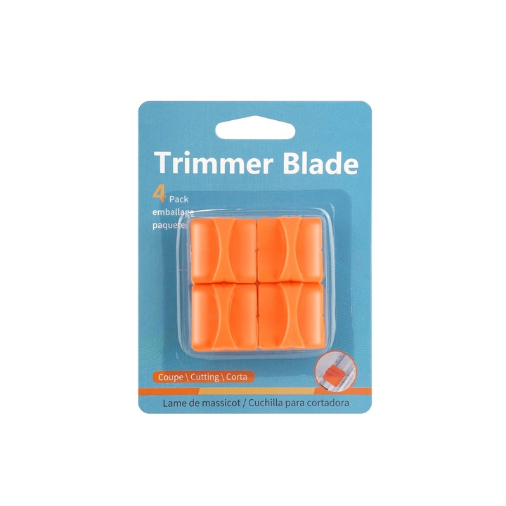 4 bucati lame de inlocuire pentru taietor de hartie, lame de taiat hartie, potrivite pentru mestesuguri, gravare, taiere, albume de albume
