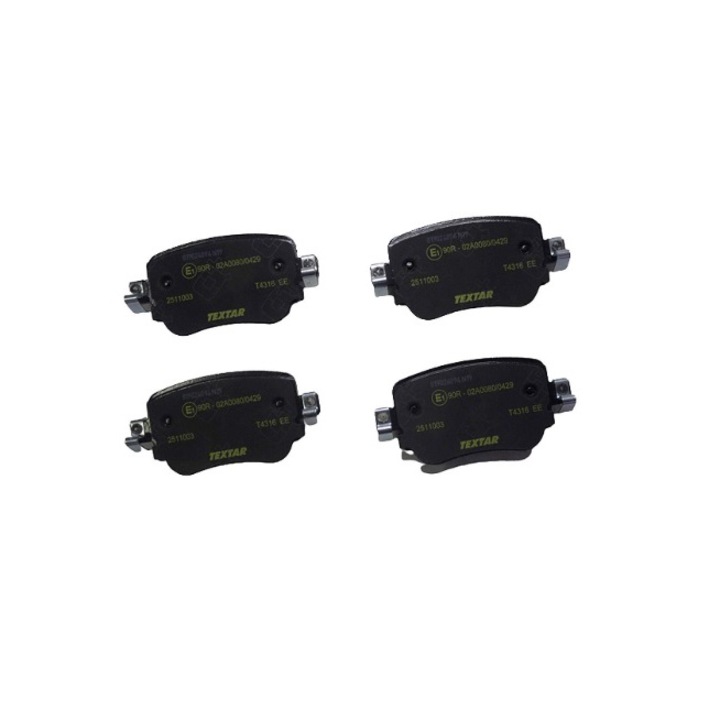 комплект спирачно феродо, дискови спирачки TEXTAR 2511003
