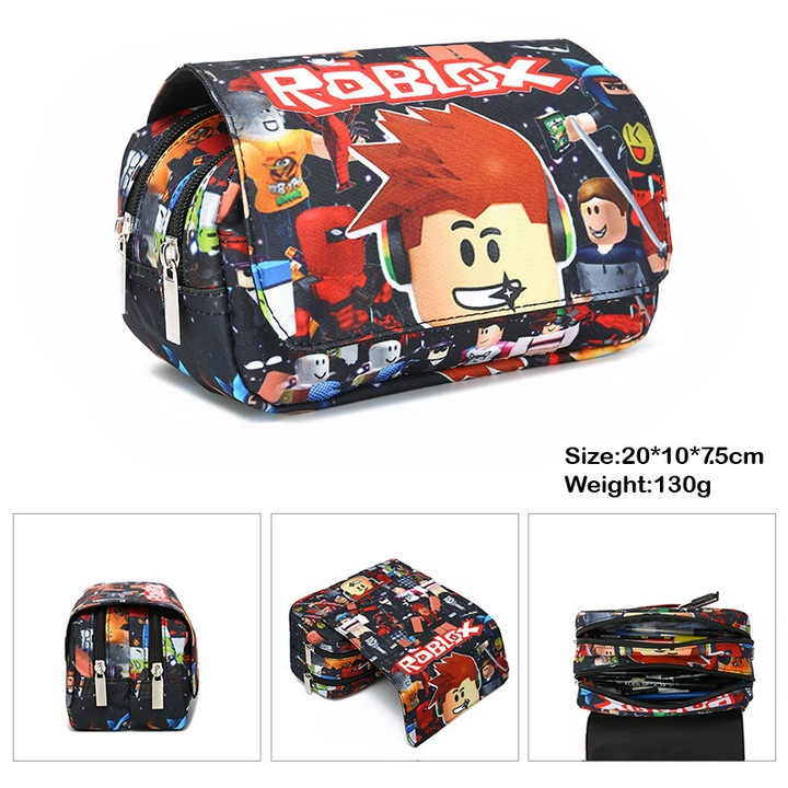 Penar, roblox, gradinita, compartimente multiple, cadou pentru inceputul scolii, cadou de ziua de nastere, pentru baieti，20cm x 10cm x 7.5 cm