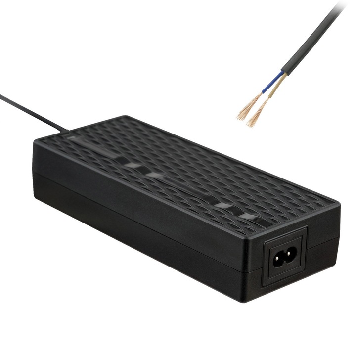 Incarcator electric Akyga AK-EV-09, 54.6V, 2A, negru, 1m