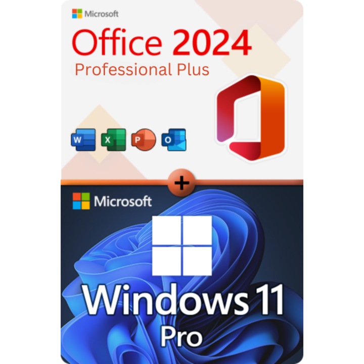 Licenta Microsoft Windows 11 Pro USB BOX si Licenta Office 2024