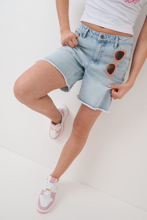 Karl Kani, Blugi scurti cu terminatii nefinisate, Albastru deschis