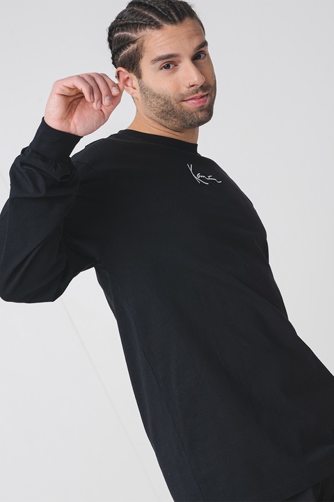 Karl Kani, Памучна блуза с лого, Черен/Бял