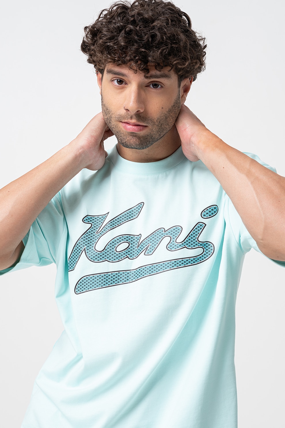 Karl Kani, Tricou cu imprimeu logo, Turcoaz, L