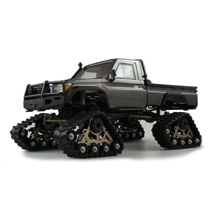 AMEWI RCX10P Crawler кола с дистанционно управление, 1:10, метална, 4 регулируеми окачвания, сива, 530x220x265 мм