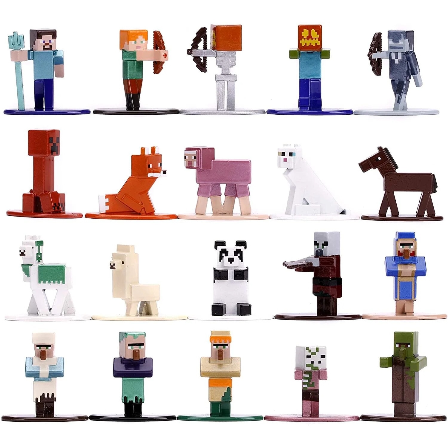 Set figurine Minecraft Nano Metalfigs, Jada Toys, 20 bucati,