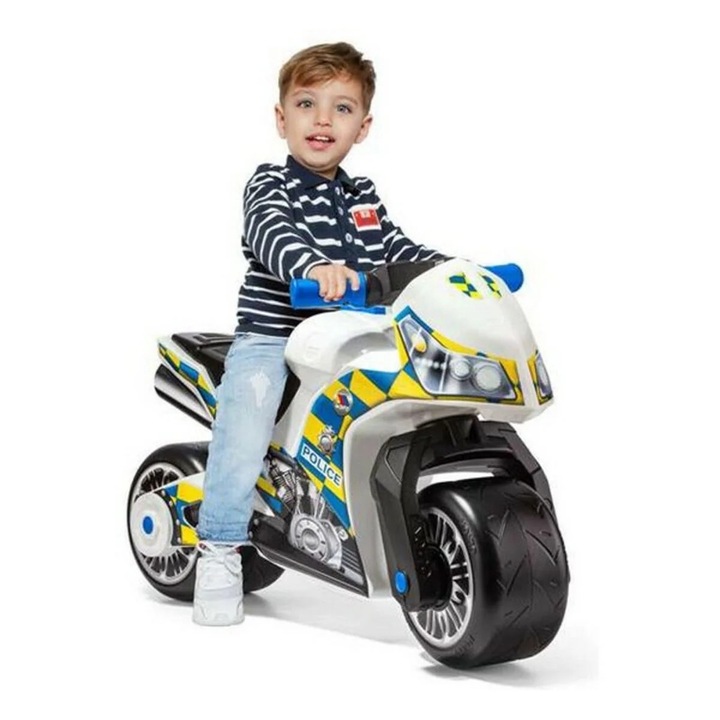 Molto Police Officer motoros tricikli, 73 cm, PVC/műanyag/fém, Mukticolor