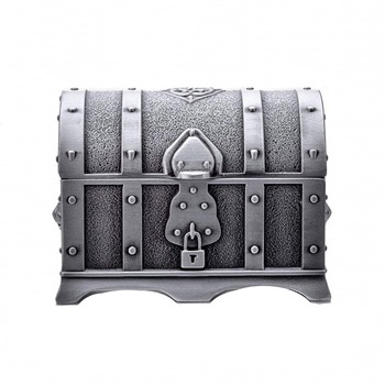 Cutie bijuterii argintie Agatha 9x7x6cm Cufar antimoniu Cutie bijuterii argintie Agatha 9x7x6cm Cufar antimoniu