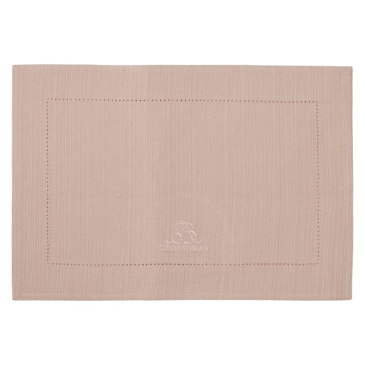 Suport farfurie MERCY 100% bumbac, roz pudrat, 48 x 34 cm