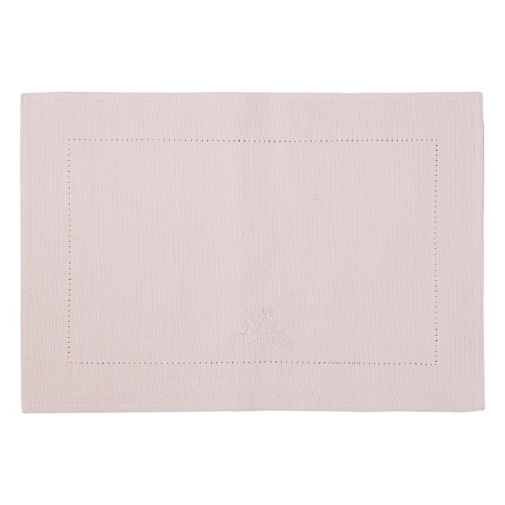 Suport farfurie MERCY 100% bumbac, roz deschis, 48 x 34 cm