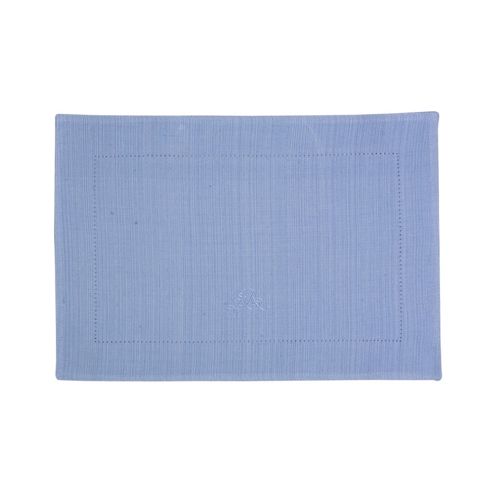 Suport farfurie MERCY 100% bumbac, albastru deschis, 48 x 34 cm