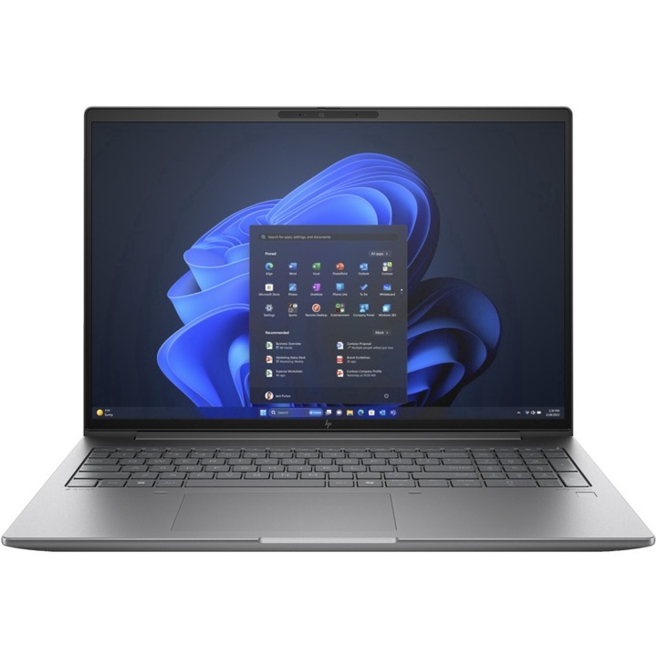 Laptop HP Power G11, AMD Ryzen 9 PRO 8945HS, 16 inch WQXGA, 64GB RAM, 1TB SSD, nVidia RTX 3000 8GB, Windows11 Pro, Argintiu (Tastatura US) (INT Keyboard)