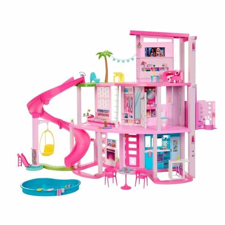 Къща за кукли Barbie Dreamhouse 2023, многоцветна, пластмасова, за деца над 3 години