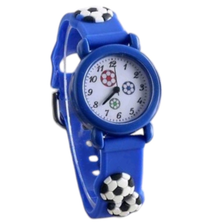 Детски часовник с дизайн на футболна топка
