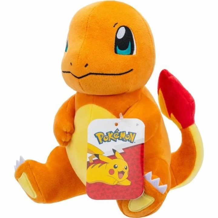Плюшена играчка Pokemon Charmander 20 см, оранжева, материал полипропилен