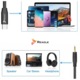 Adaptor audio USB-C la jack 3.5 mm - Convertor USB tip C la AUX mini jack DAC 5m - Reagle RUCJ500P2