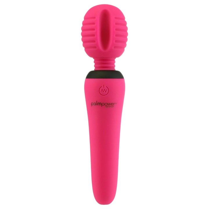 Vibrator de masaj, PalmPower, 15.4 x 3.6 cm, Roz