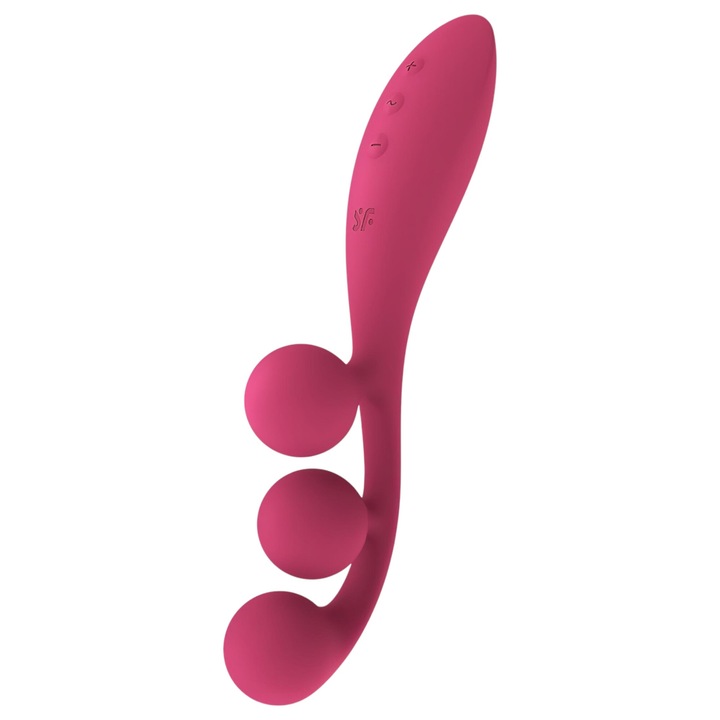 Satisfyer Tri Ball 1 multifunkcionális újratölthető vibrátor, piros