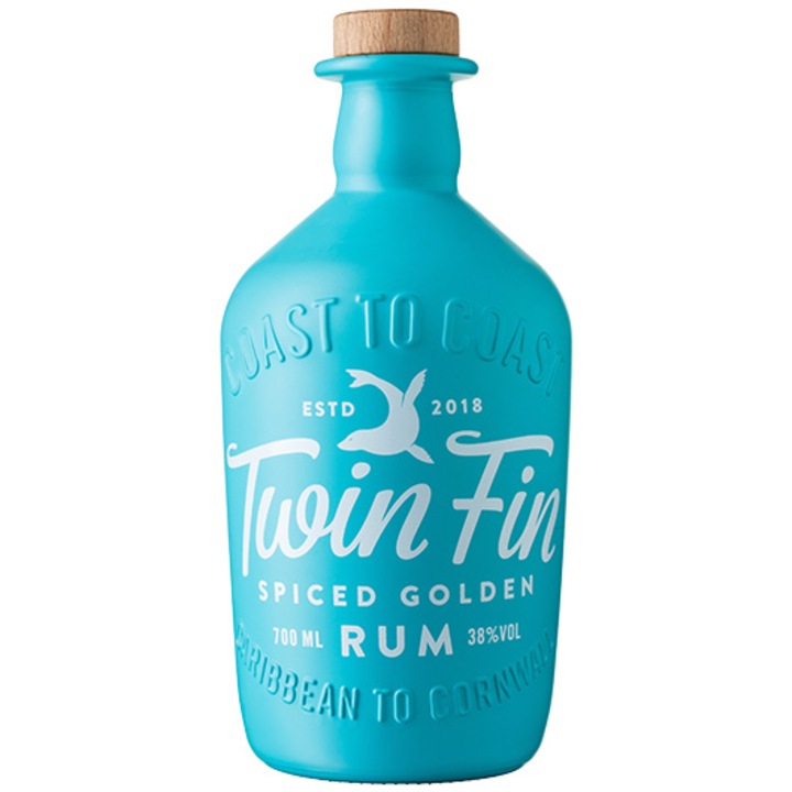 Rom Twin Fin Spiced Golden , 38%, 0.7l
