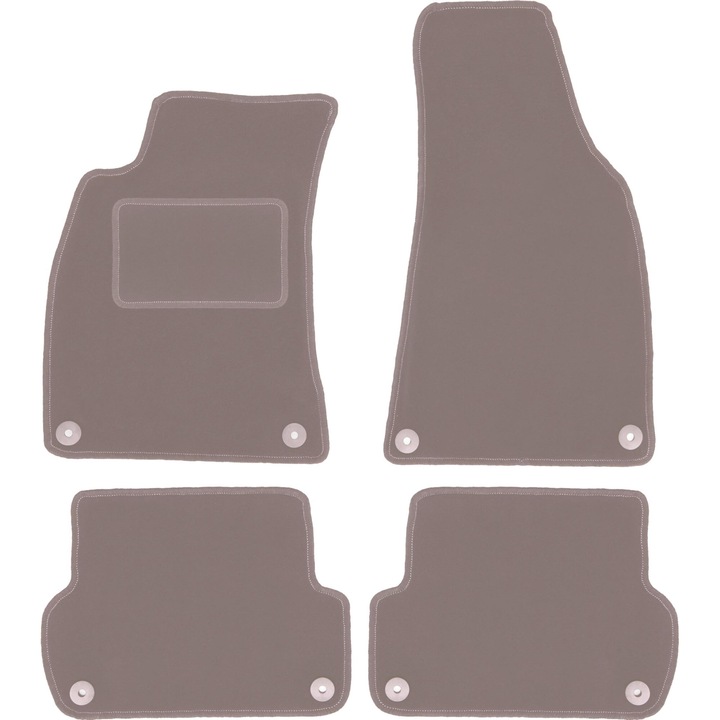Set bej Covorase auto pentru: Audi A4 B6 (2001-2004)