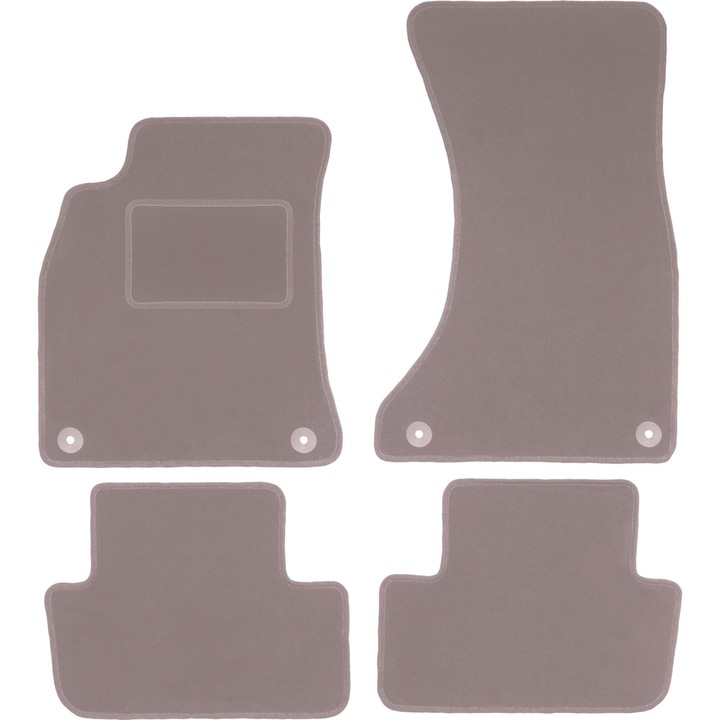 Set bej Covorase auto pentru: Audi A4 B8 (2007-2015)