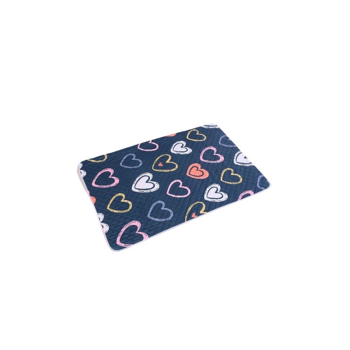 Aleza Impermeabila Reutilizabila, Protectie saltea Lavabila pentru Pacienti cu Incontinenta si Copii, dimensiune 200 X 115 cm, multicolor, pled lavabil