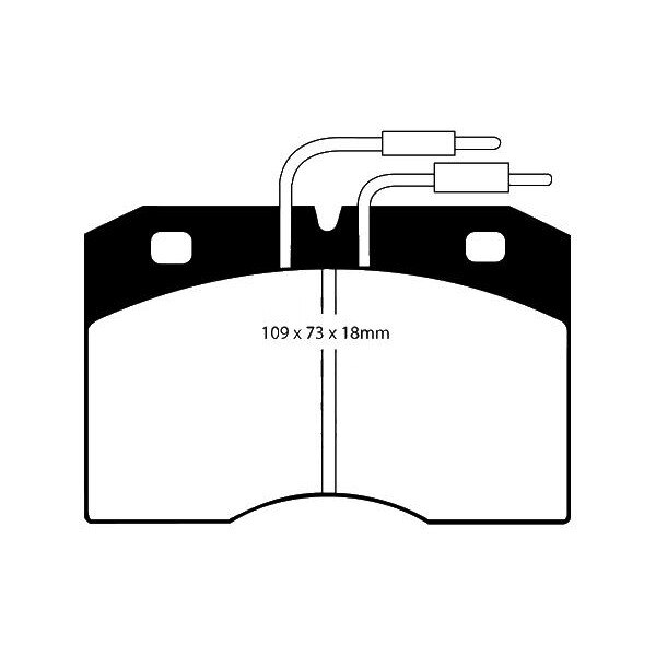 Placute frana EBC Brakes Ultimax2 punte fata RENAULT Master 2.4 D 86-88 etrier Brembo